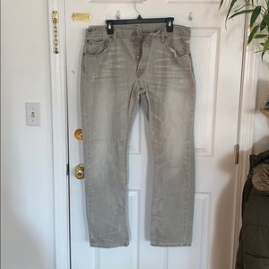 Grey, Varick slim straight denim